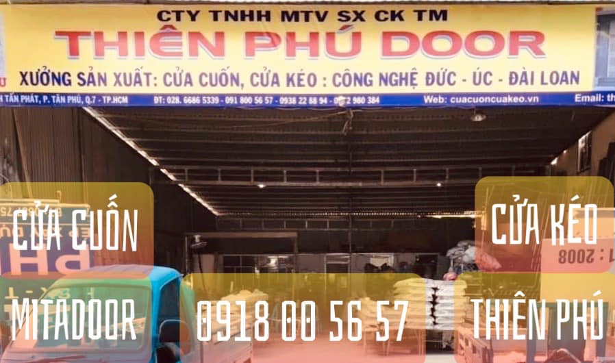 Xưởng sản xuất cửa cuốn Đài Loan - cửa cuốn Thiên Phú